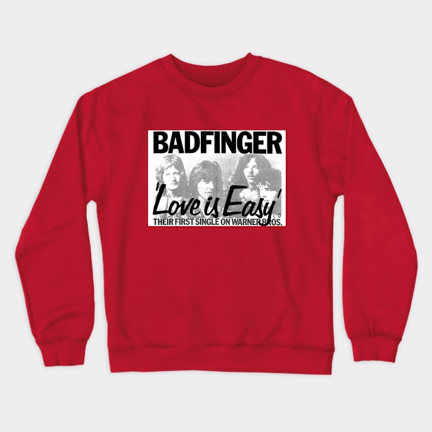 Badfinger (Black) Crewneck Sweatshirt by Vandalay Industries